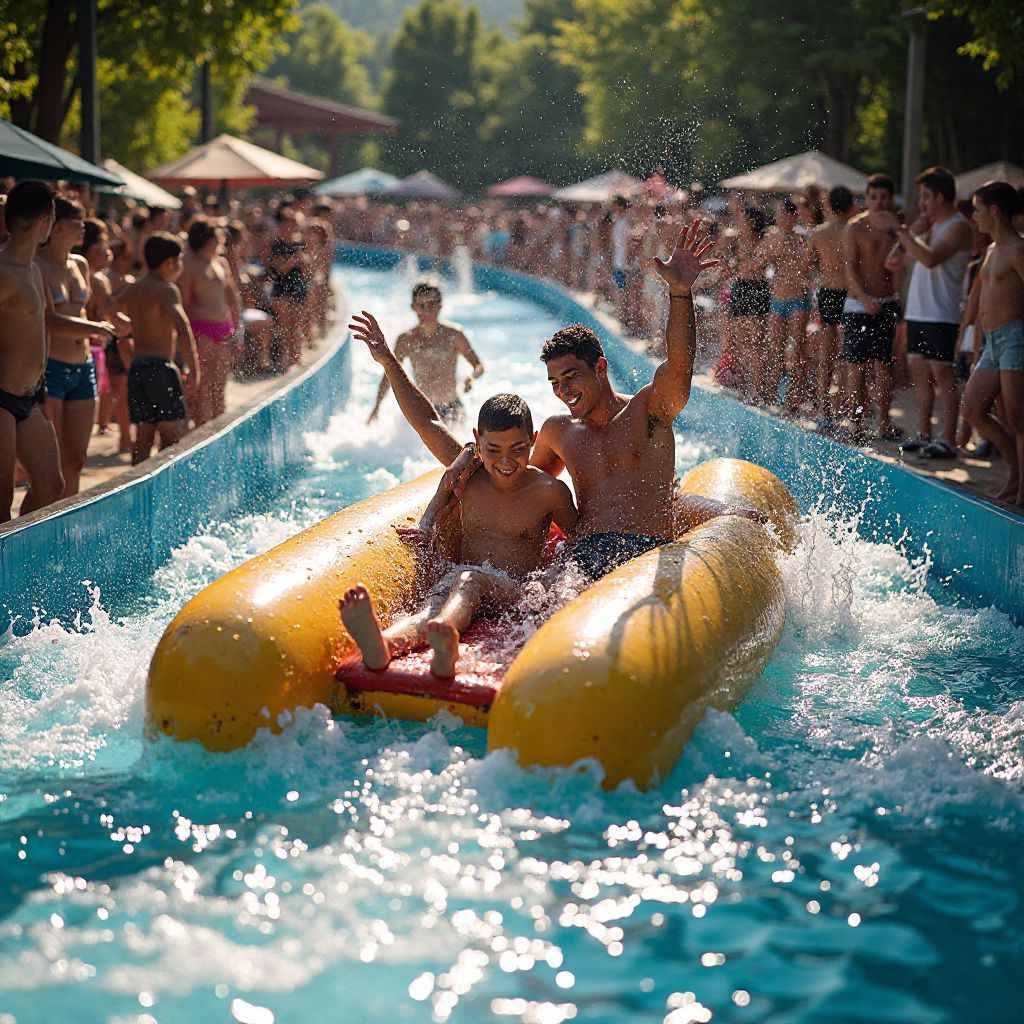 Water splash attractie